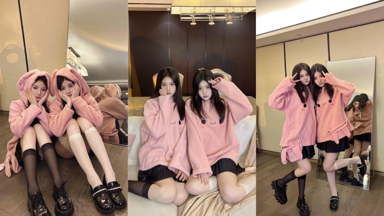 土豪豪掷千金双飞极品身材嫩模姐妹花 黑白丝情趣装跳蛋调教 蜜臀骑乘双飞啪啪十分过瘾！封面图