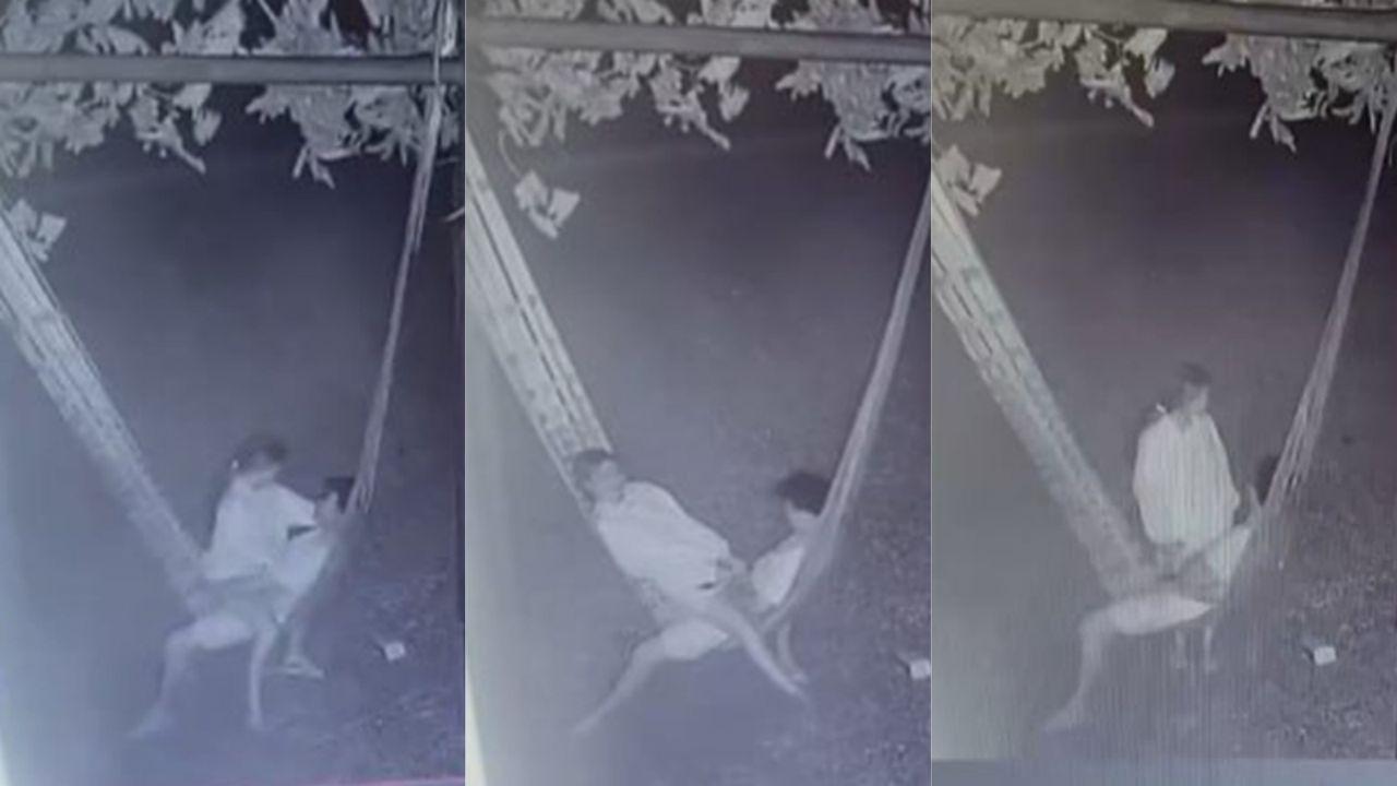 儿童乐园秋千情侣监控偷拍 半夜激情姿势刺激 视频流出尺度逆天！封面图