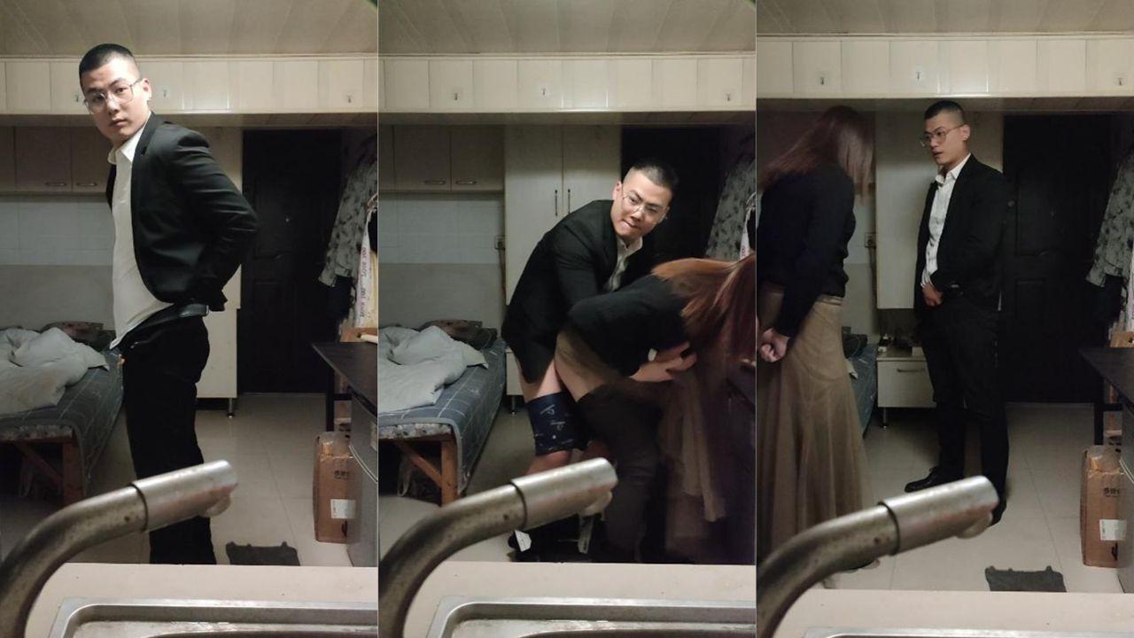 南京伪娘红姐系列 西装哥 红姐男扮女装的骚菊被猛操 可惜插进去不到一分钟就射了！封面图