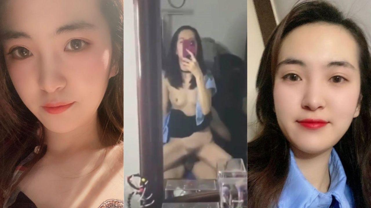 长腿少妇鲍鱼被无套插入 对着镜子做起了有氧运动 广东东莞 赵沐昔 做爱视频流出！封面图