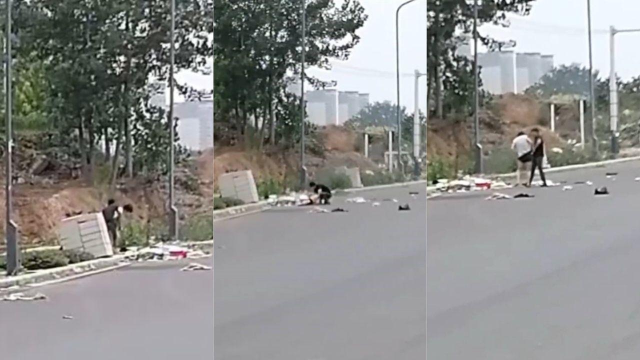 郑东新区情侣分手风暴：街头怒火烧尽衣裳！她泪流满面，他疯狂报复！这场爱恨大戏如何收场？封面图