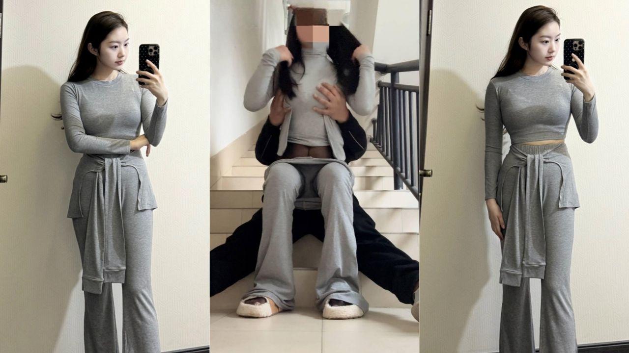 楼梯间爆操嫂子开档丝袜大屁股 骚穴湿透后入狂干 床上多姿势暴射美腿！封面图