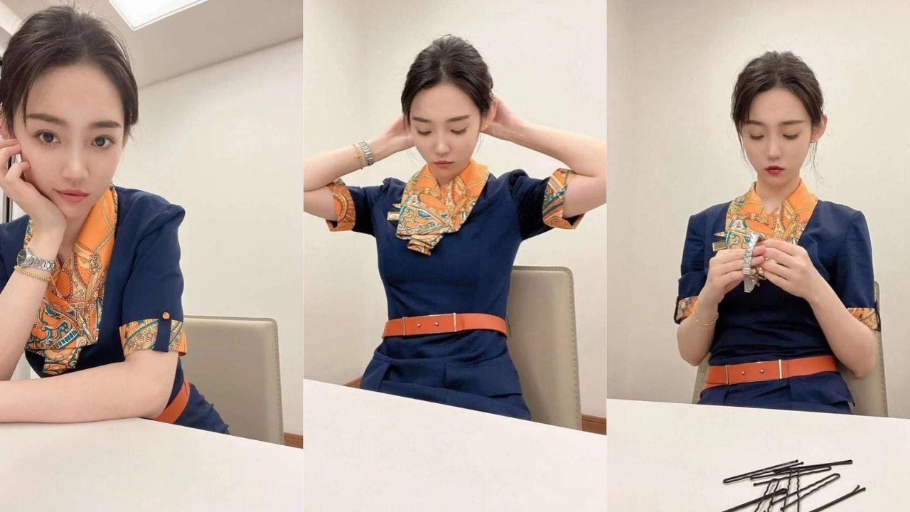 青岛航空乘务长张颖与上司偷情视频流出！酒店开房后入爆操，风骚小骚货爽翻天！封面图