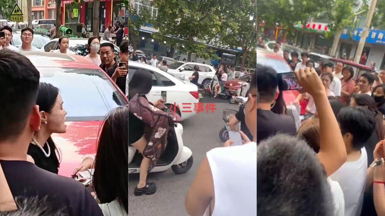 河北永年街头原配抓小三视频流出 车上对峙撕扯激情四射 家庭恩怨让人疯狂！封面图