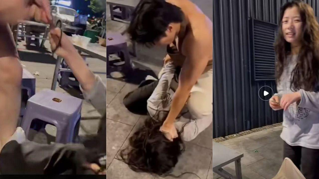 杭州女子街头持刀欲袭男童被制止 装疯卖傻称玩游戏 见义勇为路人获赞 网友怒斥太离谱封面图