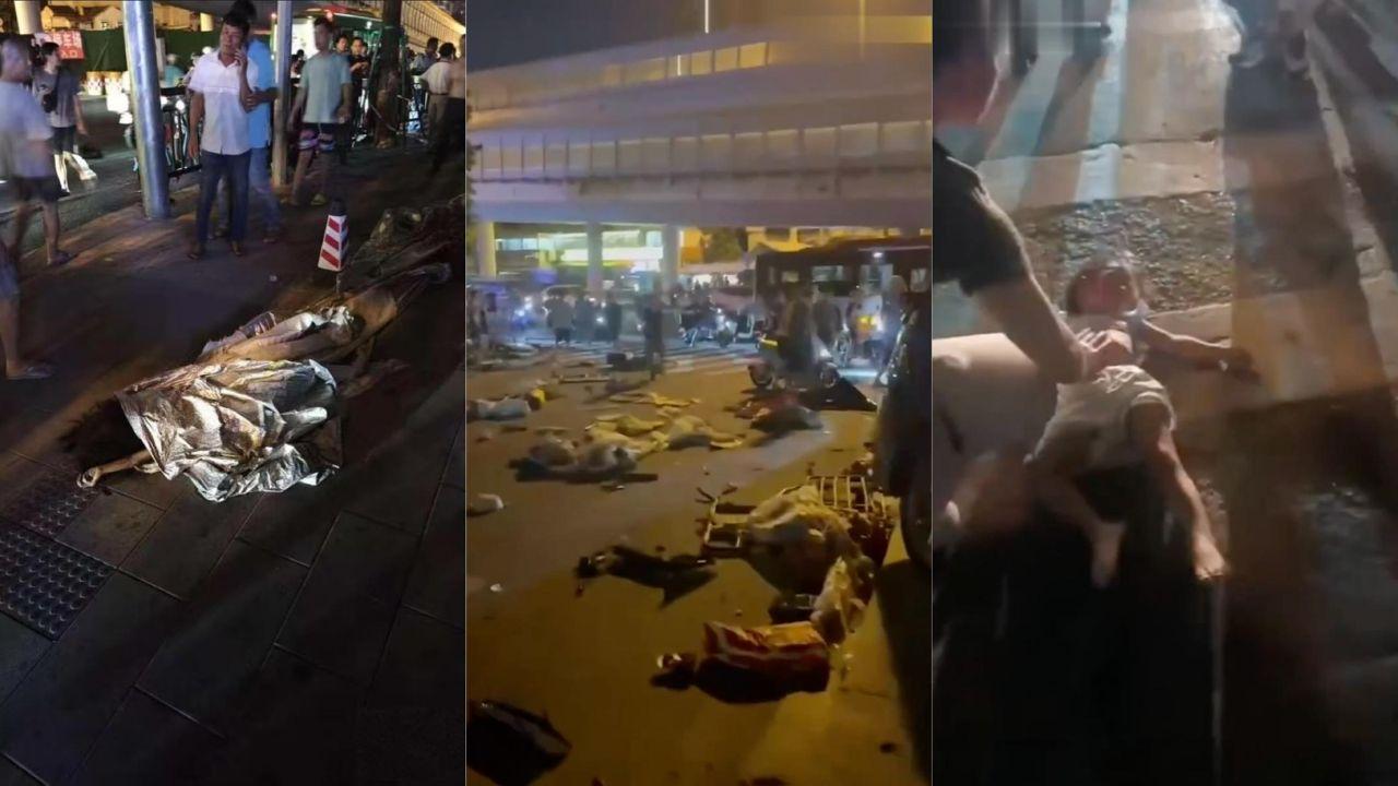 广州鹤洞大桥惊现严重车祸 司机疑醉驾嗑药？自称自动驾驶失控 伤亡情况待确认 车祸现场触目惊心封面图