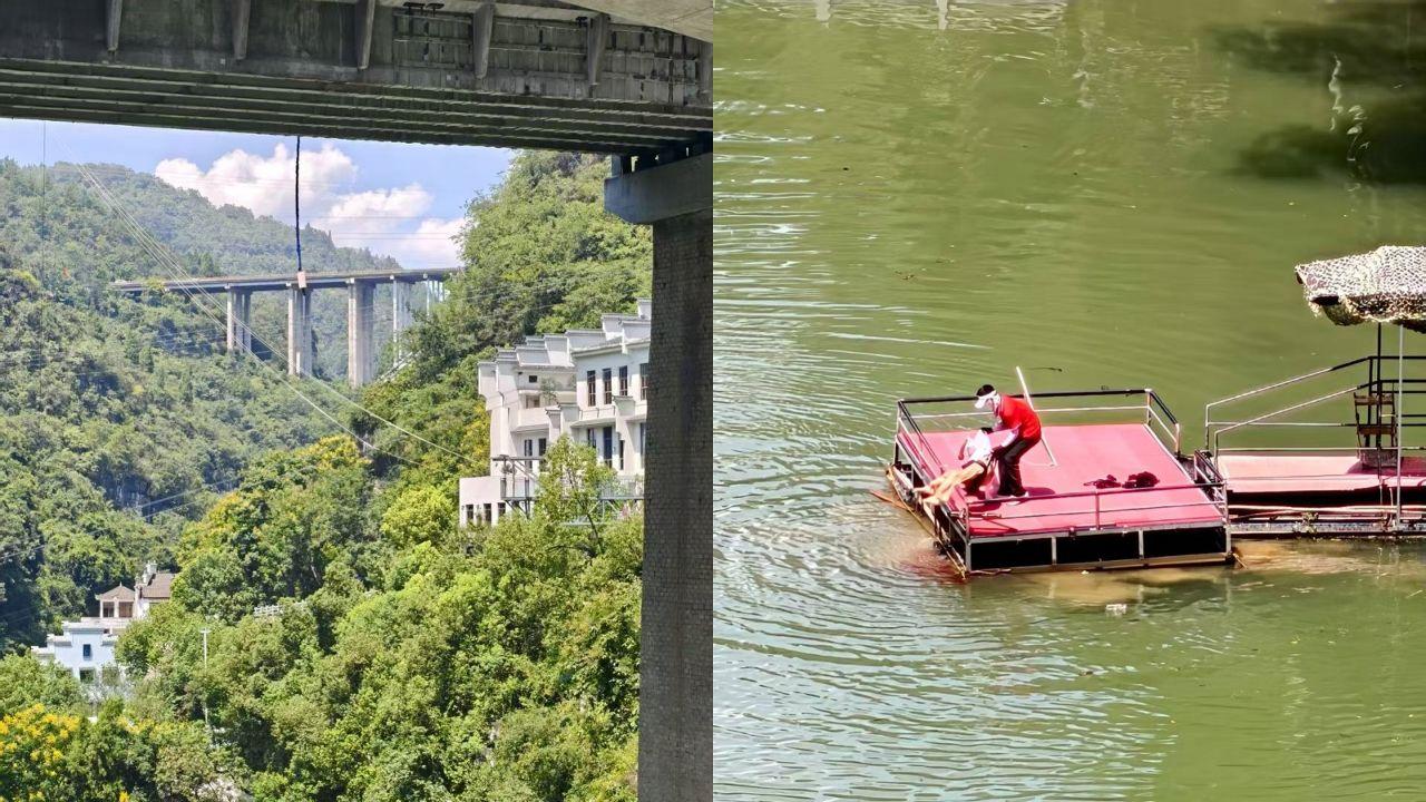 西陵峡快乐谷笨猪跳事故惊魂 女游客安全带断裂撞栏杆落水 腿部流血哭喊震天 景区紧急停业！封面图