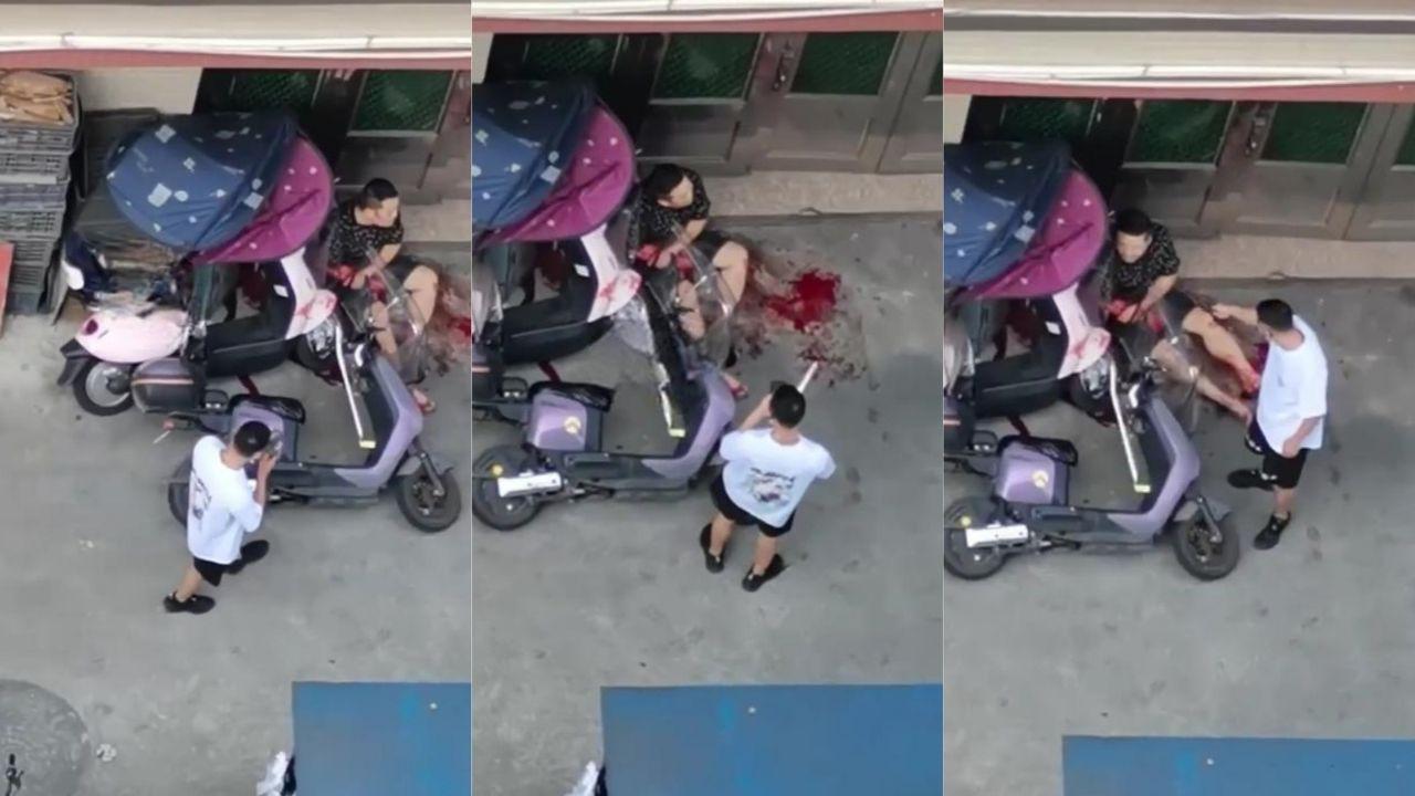 妻子偷情被丈夫抓现行！怒持刀狂砍情人脖子腰部！血腥场面血流遍地震惊全网！封面图