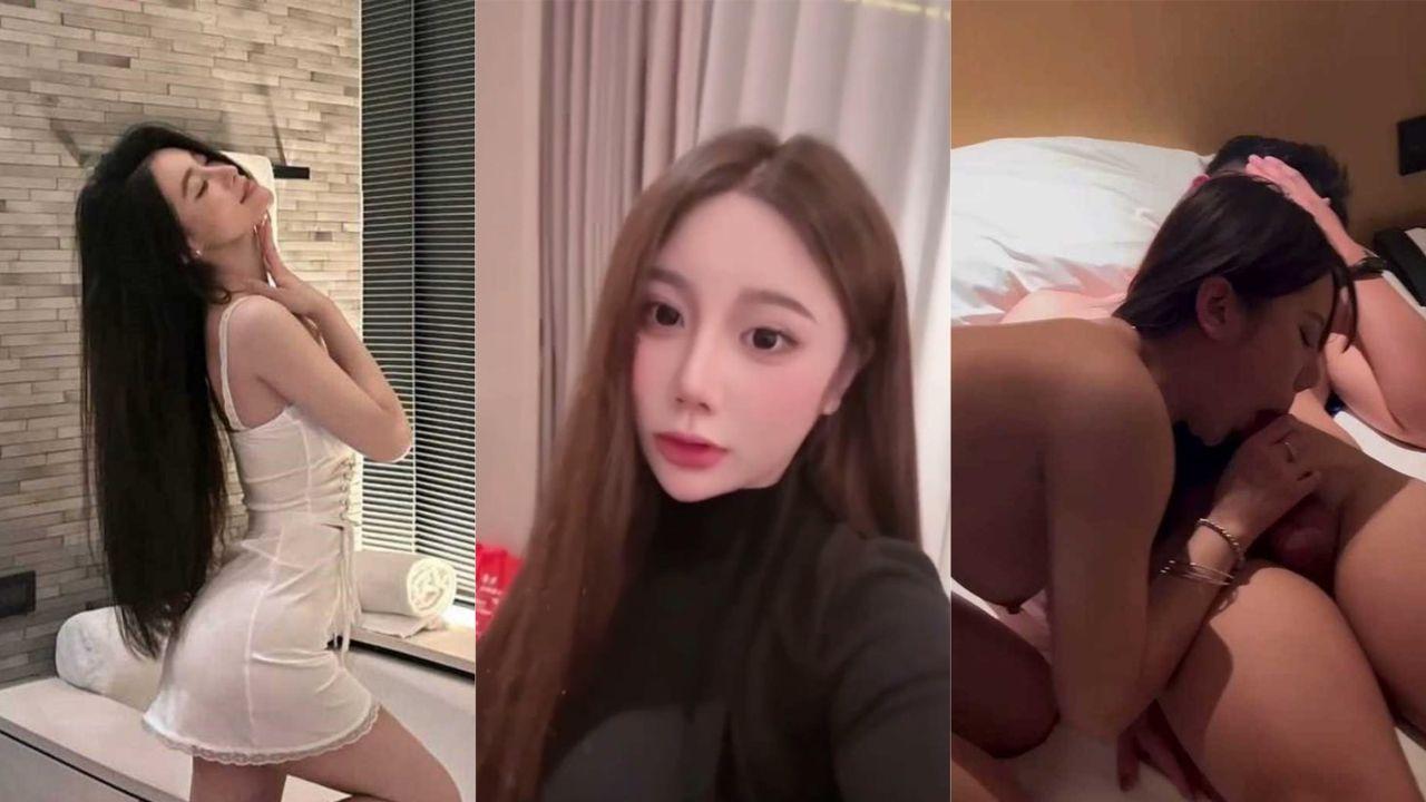 广东大四学生 李羡儿 颜值气质双绝的校园女神 与学弟酒店约炮玩3P 秒变小母狗被无套插！封面图