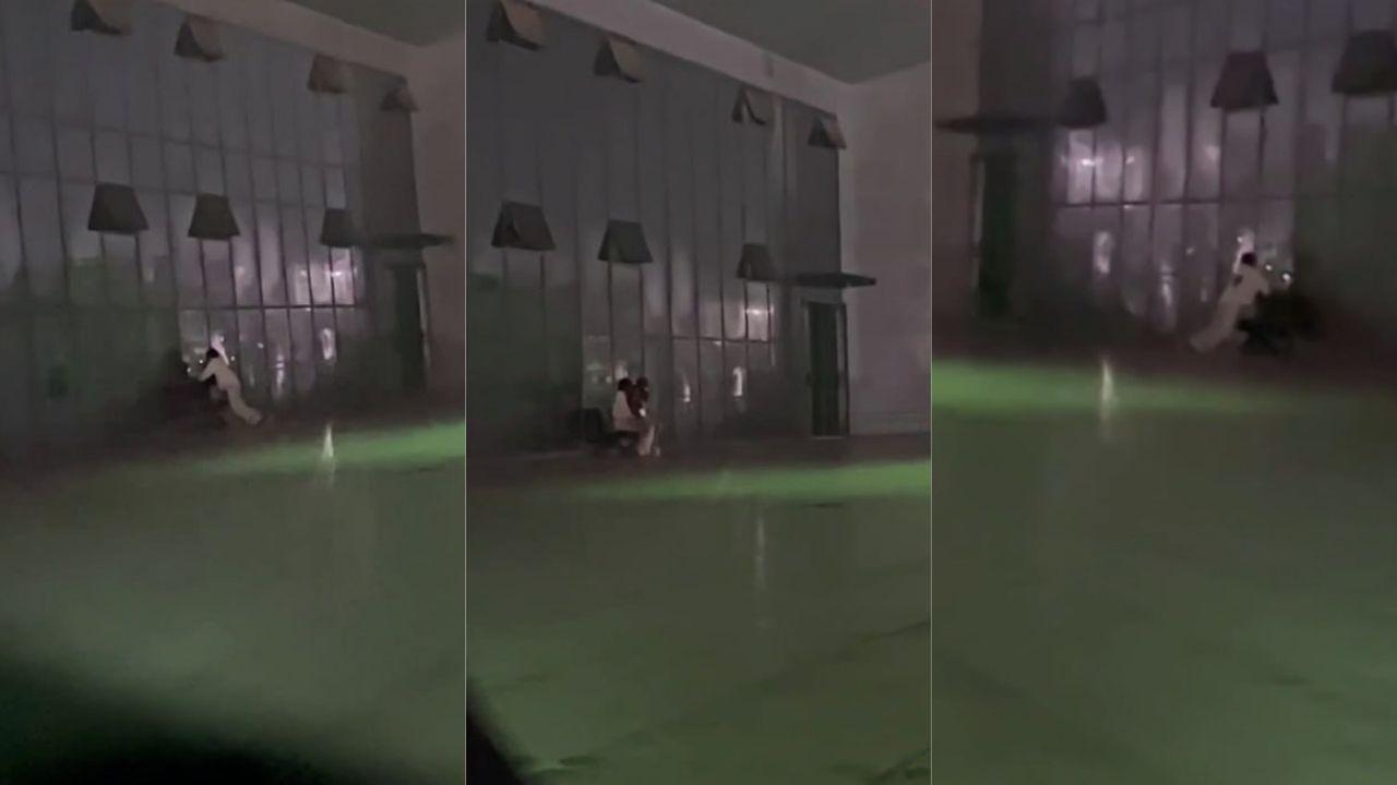 重庆璧山机电大学 一对情侣深夜图书馆长椅激情野战 让同学全程直播活春宫！封面图