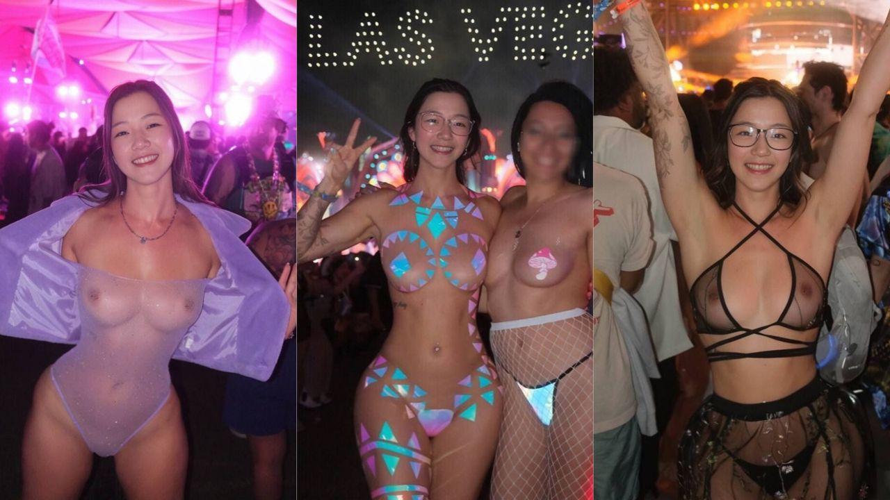 北美魅魔Sophia刘思雨拉斯维加斯EDC电音节真空上阵 高举“婊子进天堂”旗帜 性爱视频流出！封面图