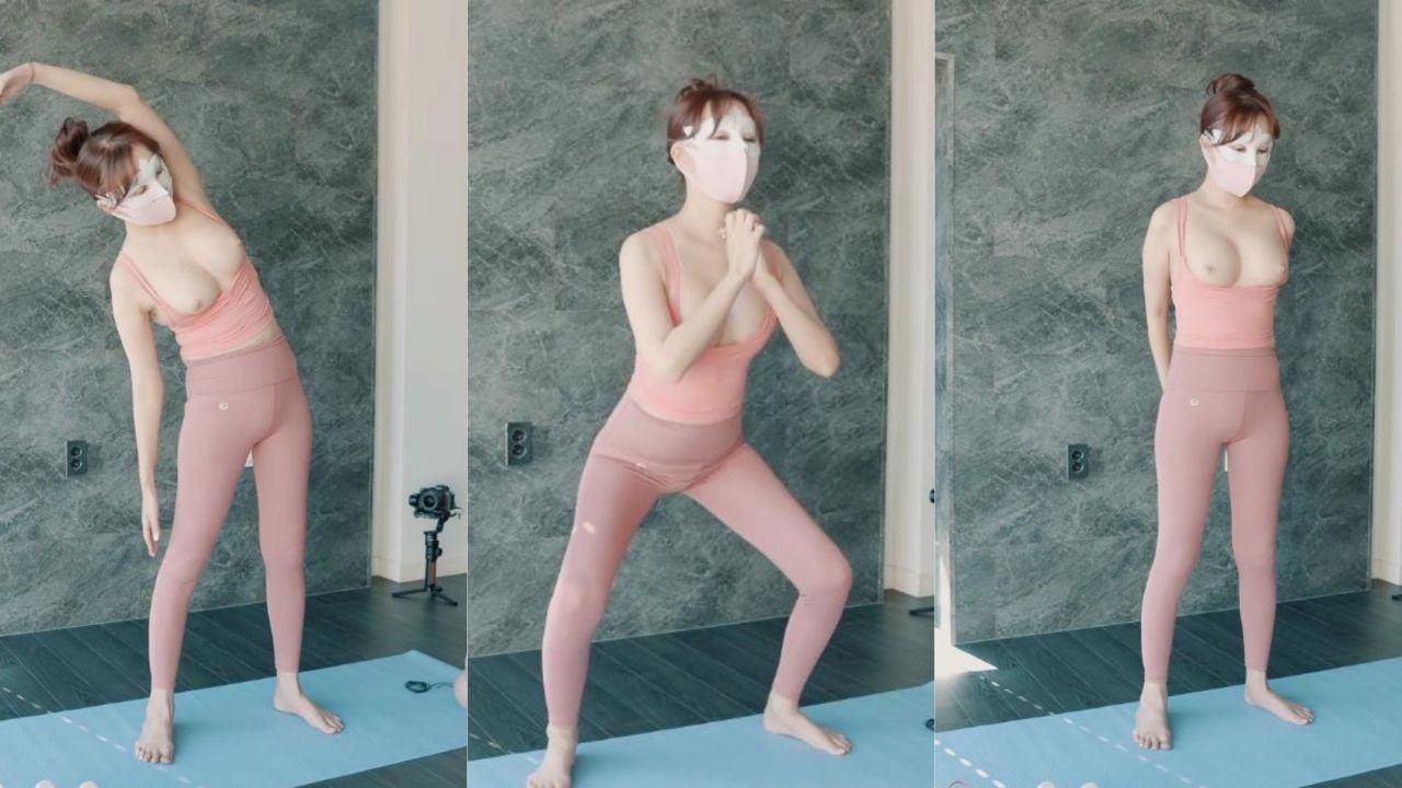 韩国人妻福利姬 ReaIgraphic 最新瑜伽露出淫片流出 美腿姐姐巨乳弹跳抖动 高难度位无毛小穴特写 反差贱母狗很是欠操！封面图