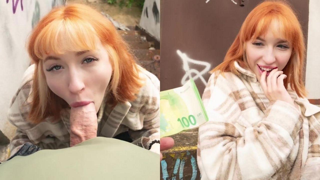 捷克街头搭讪 俄罗斯红发女郎视频流出 巨乳肥臀被爆操 口交骑乘骚穴喷水口爆