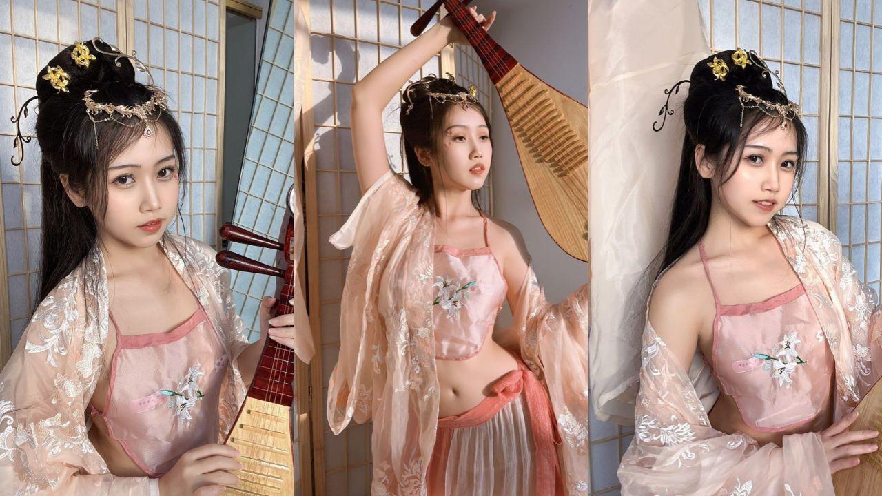 极品福利姬 不呆猫 土豪高价私人定制 宫廷仕女古风诱惑 火辣身材天使容颜！封面图