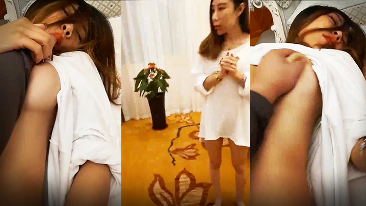 【寂寞少妇】“美女多久没做了_想不想啊_哥哥的鸡巴好大_好舒服”穿着性感的白富美被上门维修师傅诱惑啪啪。封面图