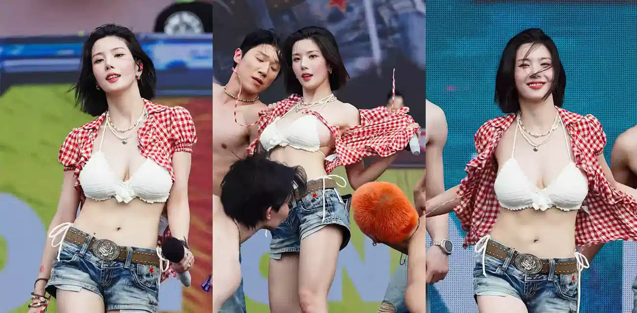 水弹音乐节明星【权恩妃】火辣热舞表演，魔鬼身材圆润巨乳配合撩人舞姿骚浪反差尽显封面图
