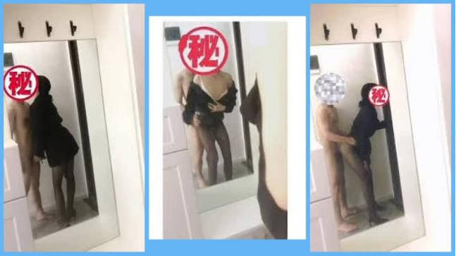 KTV公主黑丝足交，镜子前站立后入，特别骚，风骚气质高挑身材男人看了就想侵犯！封面图