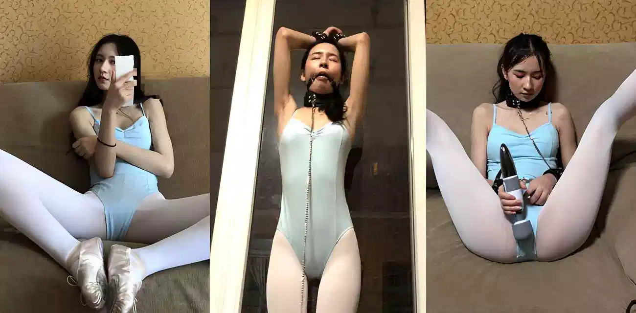 舞蹈系校花【秋燕燕】被炮友调教拍摄，舞蹈服勾勒完美曲线深喉口交秀精湛口技封面图