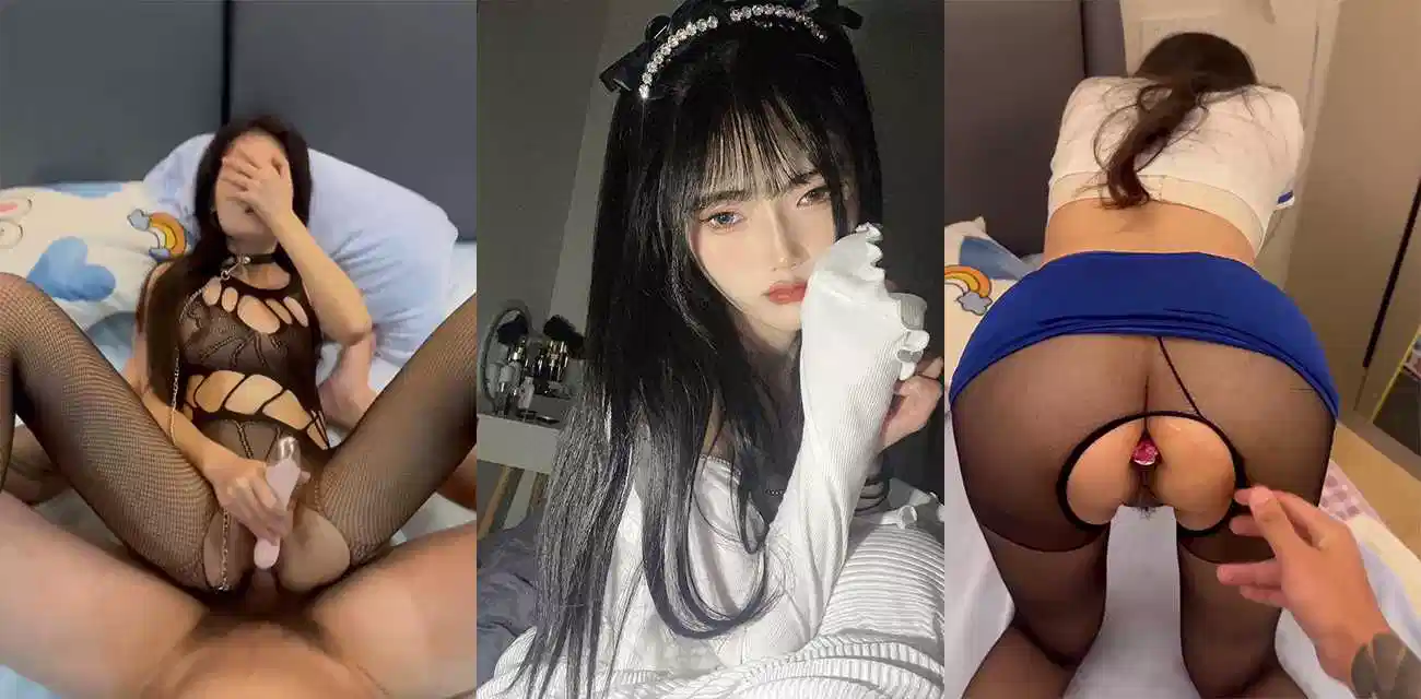 清纯校花与男友不雅视频流出，戴着肛塞玩自慰被男友无套猛干封面图