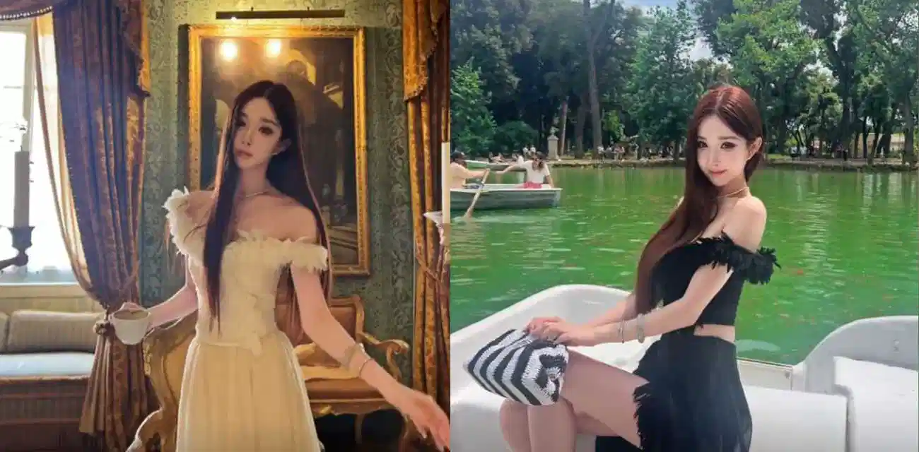 抖音网红女神【月亮Vera】性瘾母狗在老公身上得不到满足网上擦边自慰封面图