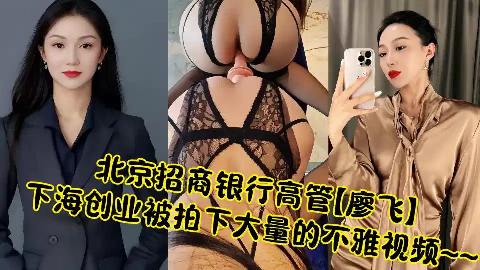北京招商银行高管【廖飞】疑似因应债务危机被迫下海创业被拍下大量的不雅视频~~封面图