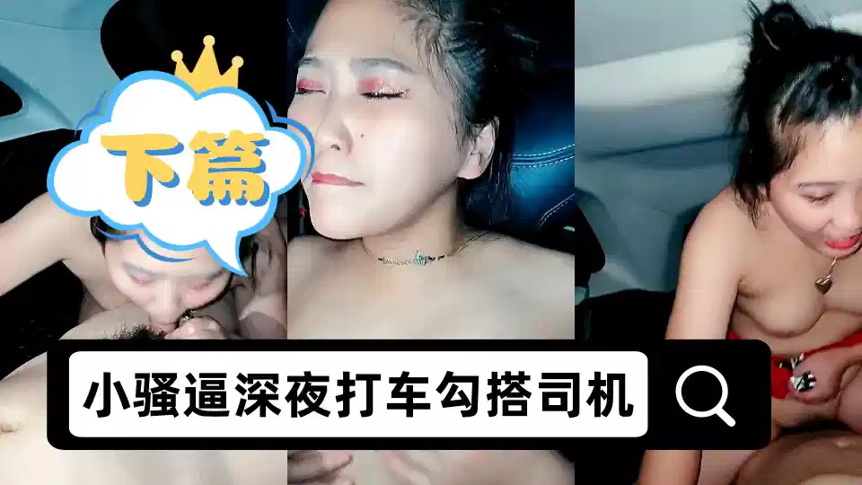 小骚逼深夜打车勾搭司机户外激情啪啪【下篇】，全程露脸逼逼塞跳蛋自慰勾搭，让大哥各种爆草内射封面图