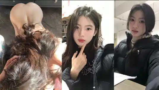 湖南清纯学生妹惨遭精神黄毛做爱，私密拍摄视频曝光，身材娇小曲线撩人，白虎嫩穴被黄毛无套爆操淫叫连连封面图