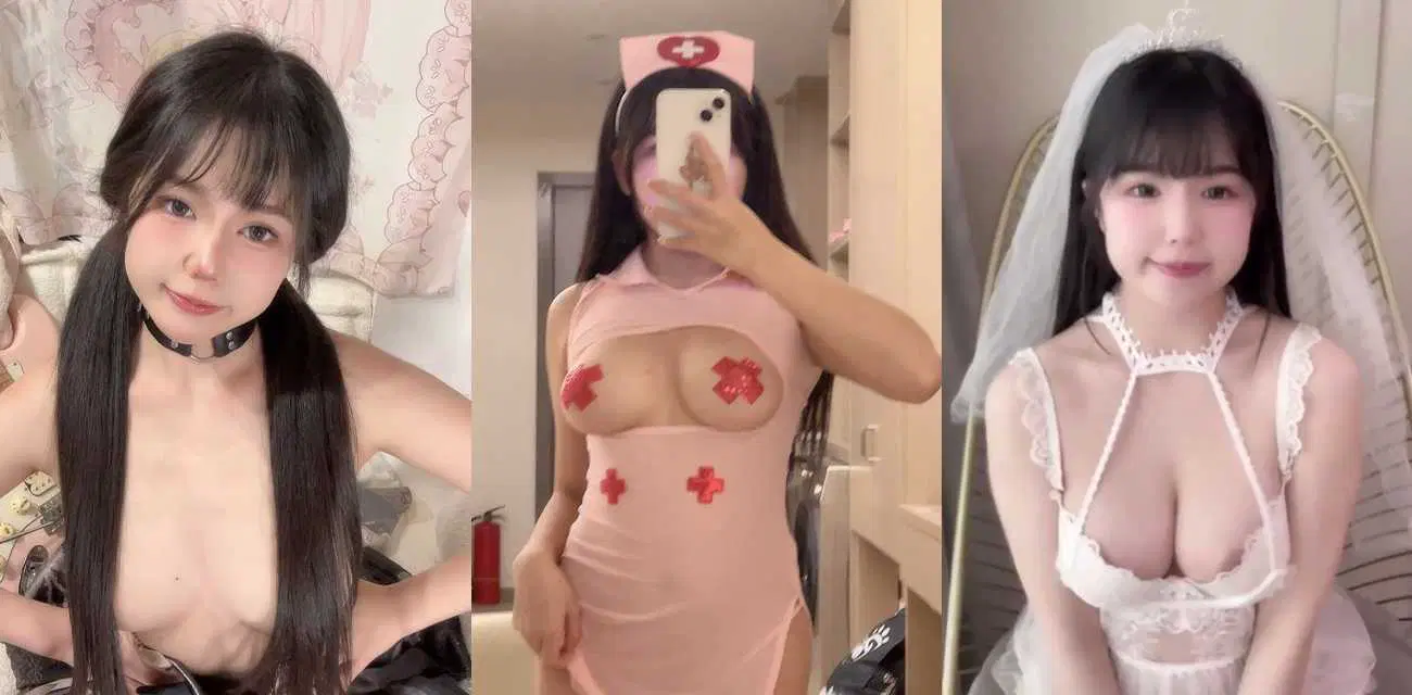 B站20万粉丝网红【晴一夏夏】擦边视频合集，微胖女神湿身诱惑各种情趣套装大秀完美身躯封面图