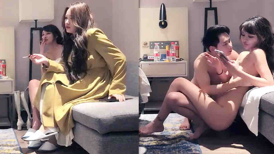 【极品探花3P】先打了一炮，长腿女神叫来自己的闺蜜，再来3P打一炮，极度淫乱场面封面图