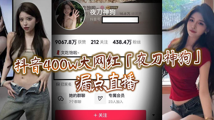 抖音400w大网红夜刀神狗漏点直播到底是故意还是有意或者刻意呢封面图