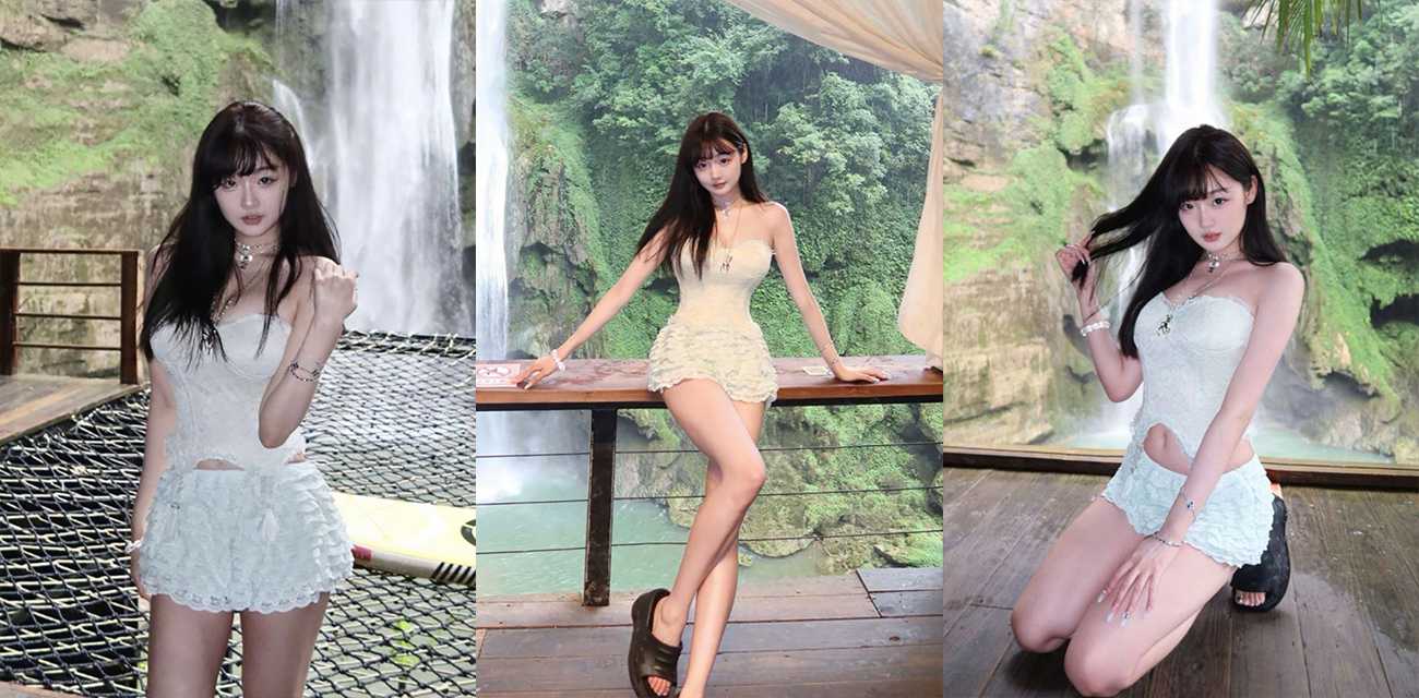 上海超美校花【赵琳娜】不雅视频流出，为旅行竟卖身援交跟金主玩3P调教，穿黑丝被打桩爆操封面图