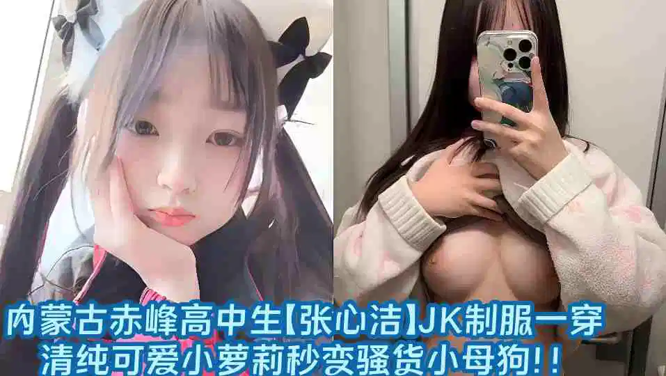 内蒙古赤峰高中生【张心洁】JK制服一穿清纯可爱小萝莉秒变骚货小母狗！！封面图