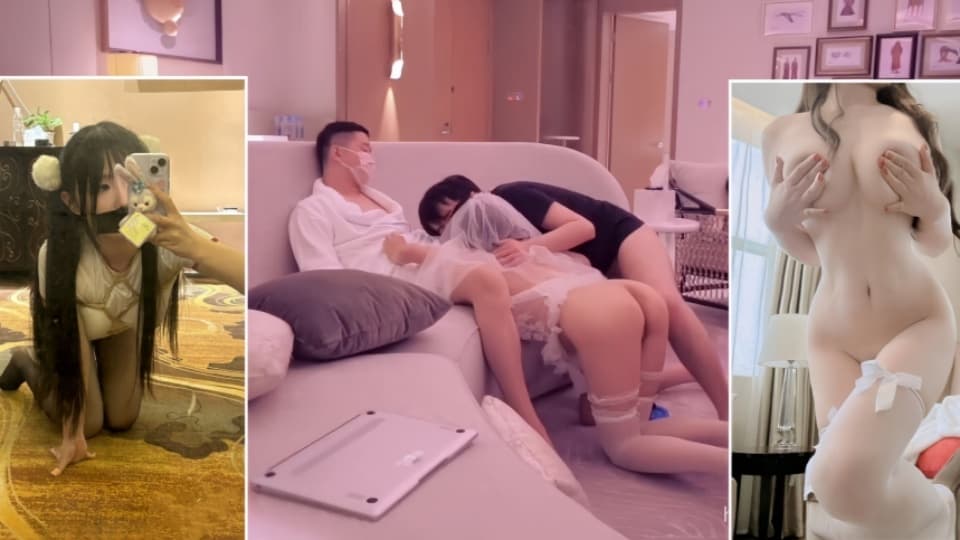 【重磅】顶级人气博主【三岁小宝宝】昆明3p+海南3P 超顶 (2)封面图