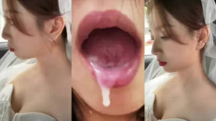 可爱萝莉妹妹小小的嘴巴吞大大的鸡巴射的真多直接精液洗脸封面图