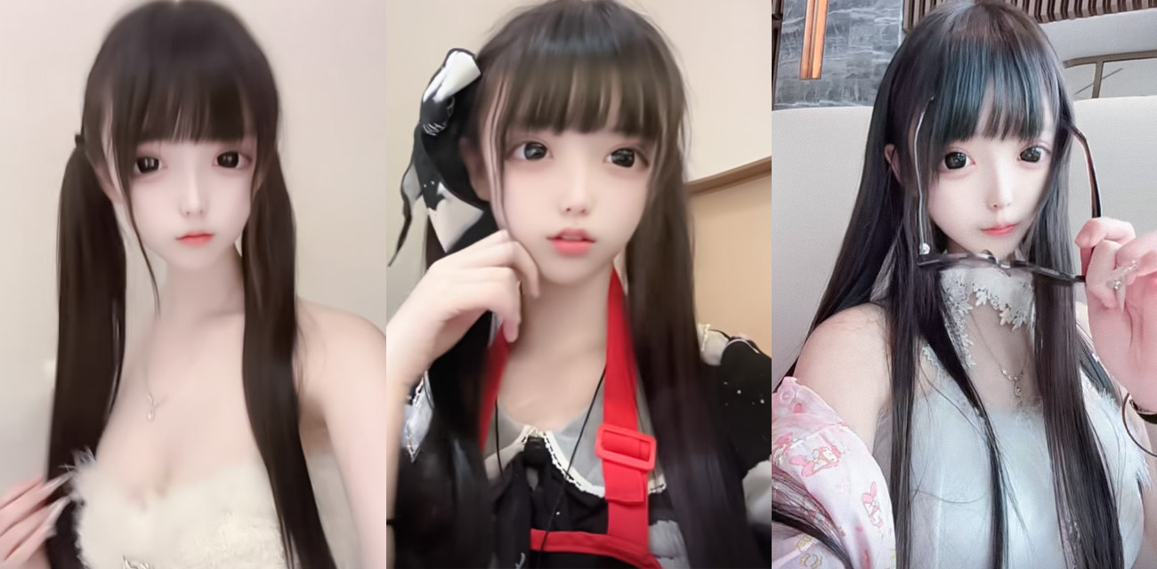 抖音网红萝莉【呆呆呓】户外骑乘假屌自慰，线下约炮大哥狗链做爱无套后入猛操反差炸裂封面图