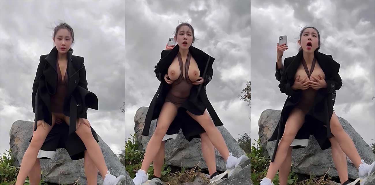 顶级超美整活御姐【汐梦瑶】新作雨天小故事，雨天户外人前露出做爱口交刺激到喷汁腿软封面图