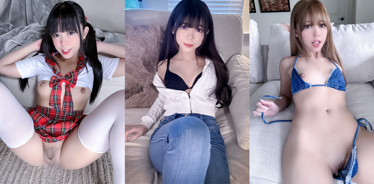 极品福利姬【绯红小猫】cos喜多川海梦，樱桃小嘴深喉吞棒，白虎粉鲍道具自慰反差嫩妹骚劲十足封面图