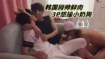 1韩国网帅鲜肉3P怒操小奶狗封面图