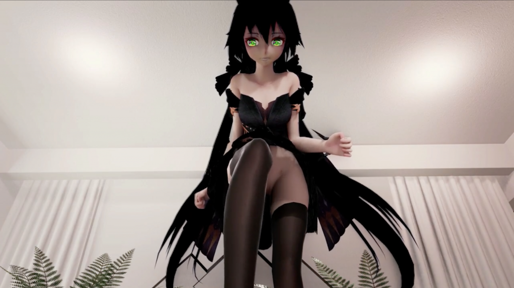 3d黑发洛天依跳舞封面图