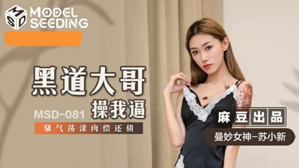 麻豆-黑道大哥操我逼-骚气荡漾肉偿还债-苏小新封面图