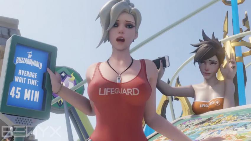 3D守望先锋天使女上位封面图