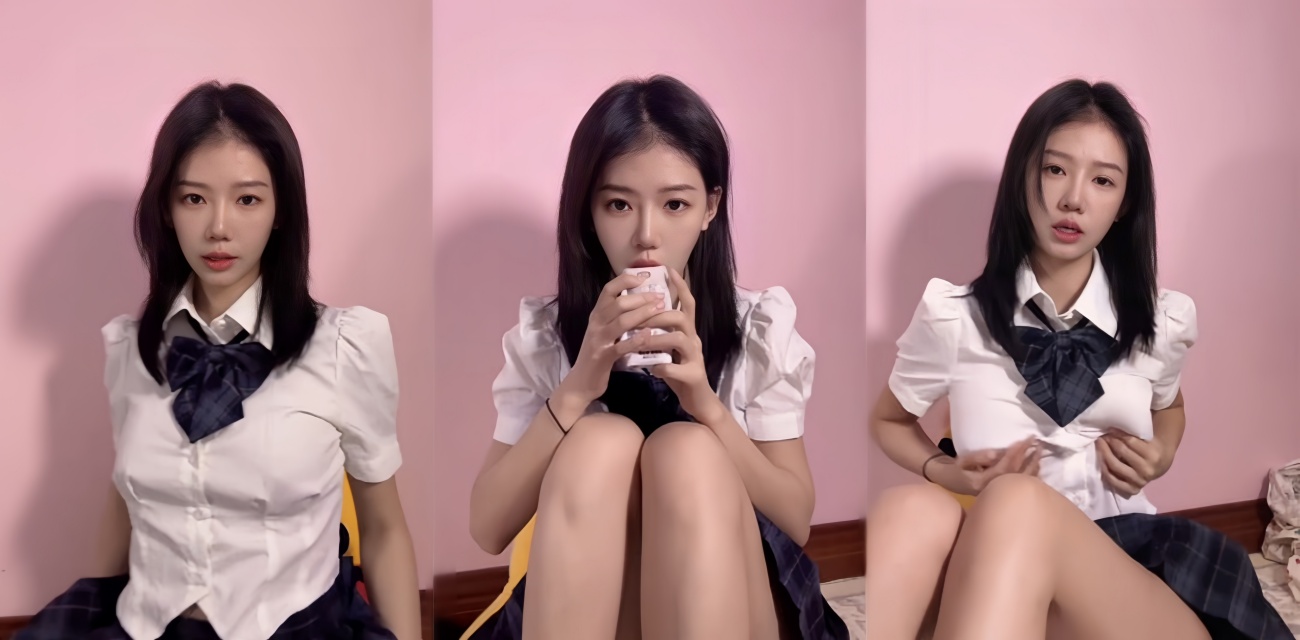 成都崇州极品女神出轨精神小伙劈腿视频曝光，JK黑丝网聊舔脚线下足交撸屌狂插白虎肥穴封面图