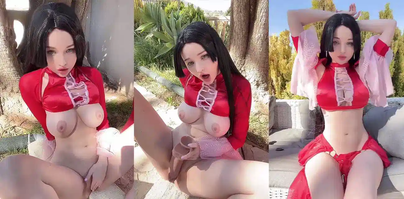 日美混血网黄【HidoriRose】童颜巨乳女神户外COS海贼王女帝自慰，粉嫩私处湿润喷张粗大假屌肆意吸舔深插封面图