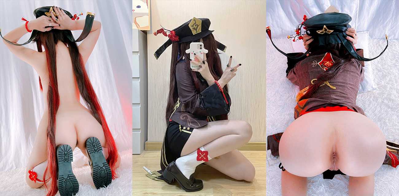 少萝福利姬【Ayame】COS原神美女小胡桃，奶大腰细屁股翘淫骚扭动俏皮露穴封面图