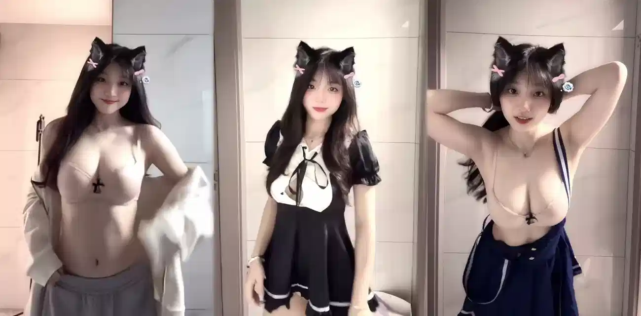 抖音巨乳甜妹【sunny77】最新性爱视频流出，黑丝自慰肥臀后入爆操巨乳狂甩骚浪至极封面图