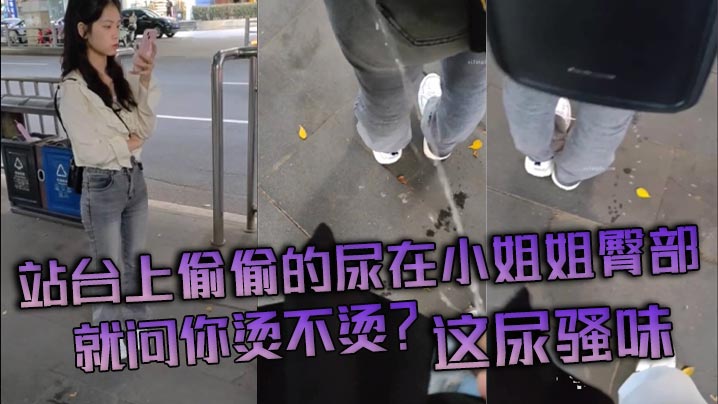 站台上偷偷的尿在小姐姐臀部，就问你烫不烫？这尿骚味封面图